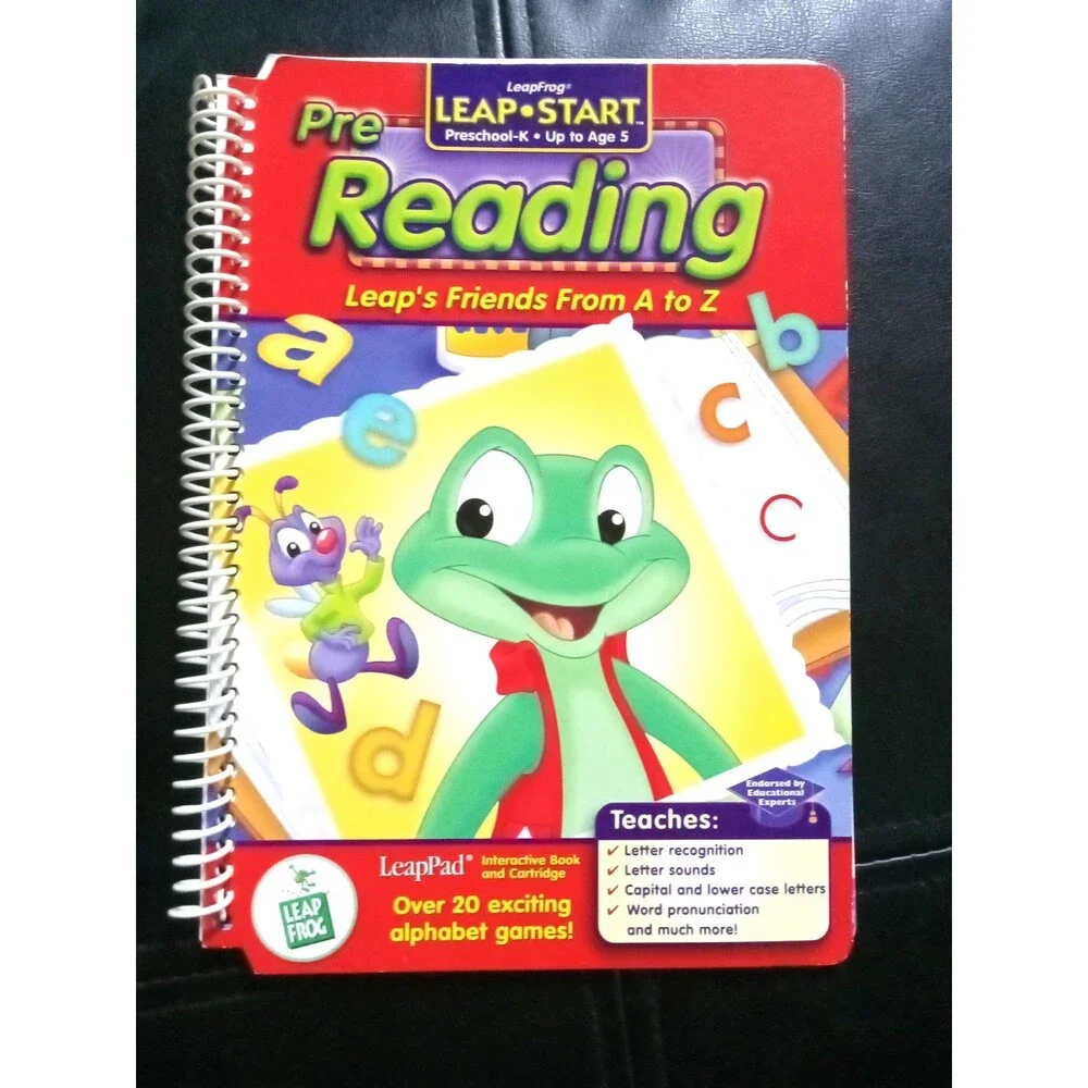 Leap Frog Leapstart Pre Read BOOK CARTRIDGE Leaps Friends from A to Z